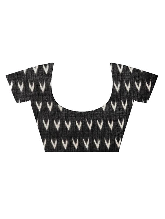 chevron printed saree with blouse - 16420328 - Zoom Image - 2