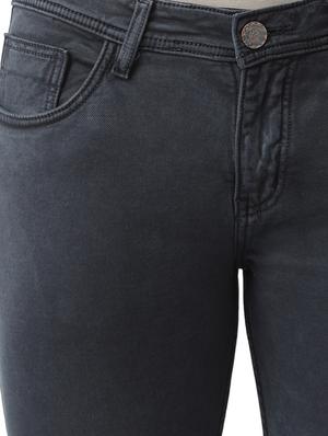 grey solid plain denim jeans - 16420638 - Standard Image - 5