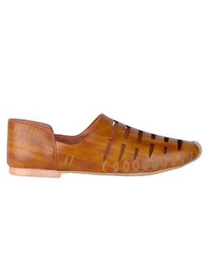 woakers tan leatherette slip on sandals - 16421778 - Standard Image - 2