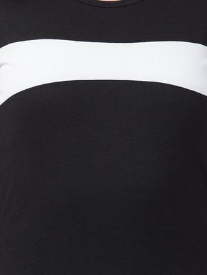 round neck color block tee - 16422816 - Standard Image - 5