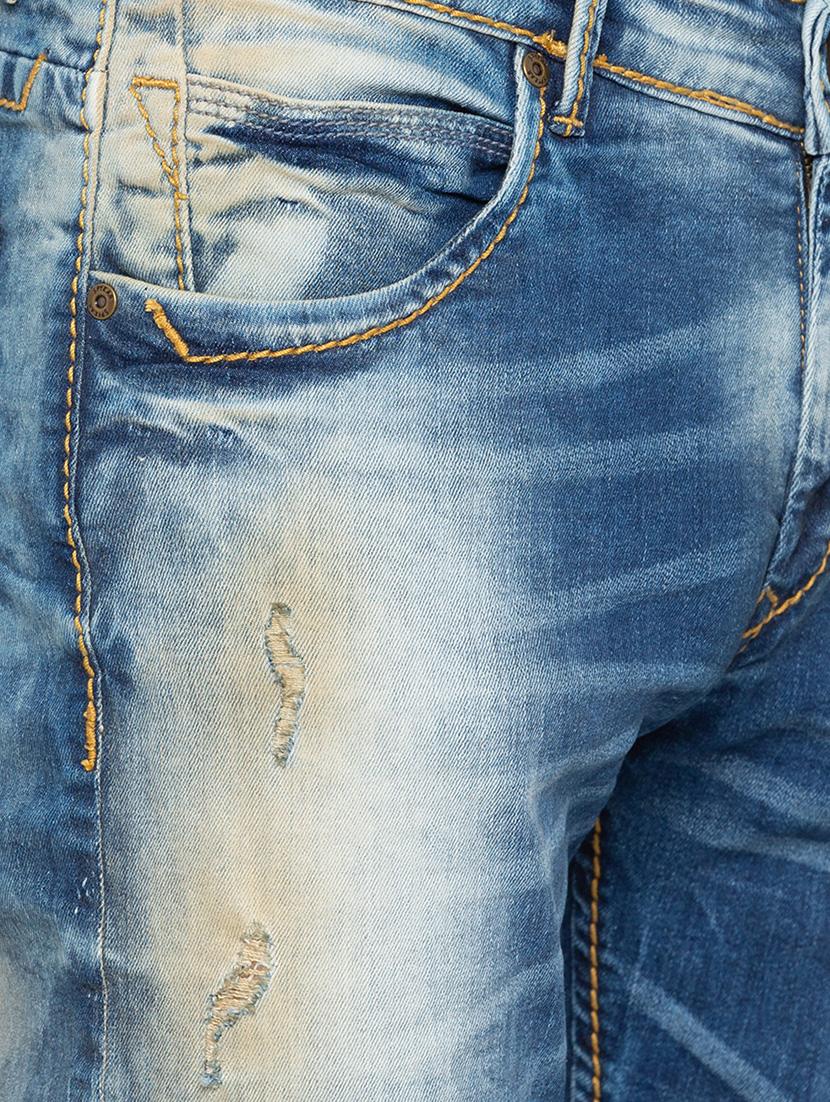 blue heavy washed ripped denim jeans - 16423929 - Zoom Image - 5