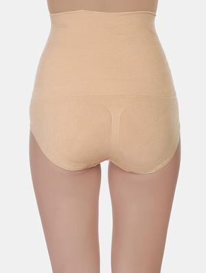 beige cotton tummy tucker shapewear - 16424046 - Standard Image - 2