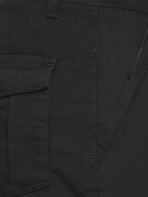 black cotton cargos casual trousers - 16425034 - Standard Image - 5