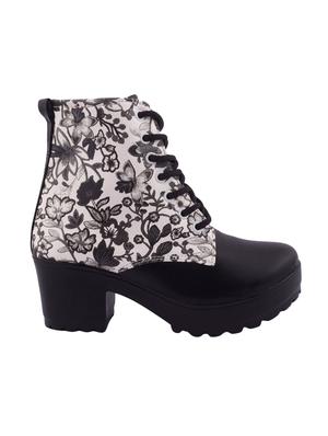 black ankle lace up boots - 16425074 - Standard Image - 2
