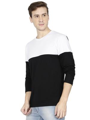 black color block t-shirt - 16425091 - Standard Image - 2