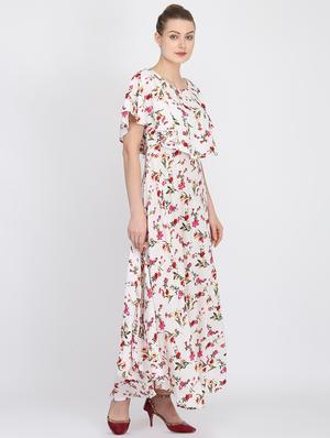 floral layered maxi dress - 16427867 - Standard Image - 2