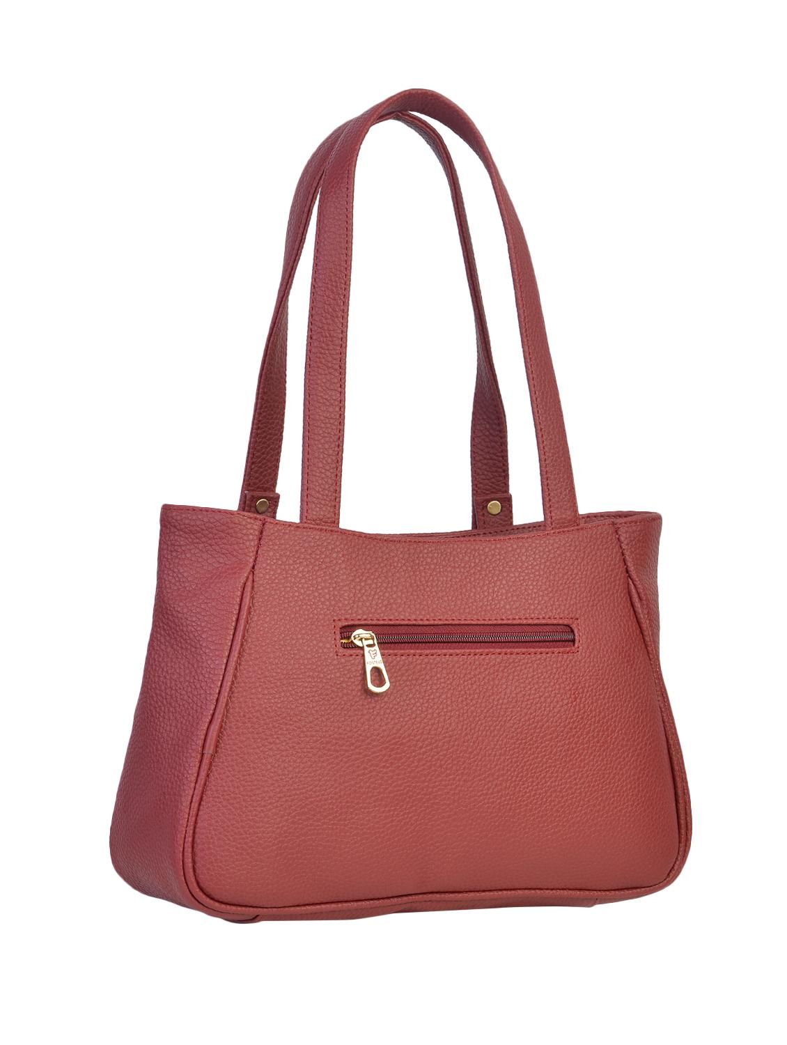brown leatherette (pu) regular handbag - 16428286 - Zoom Image - 2