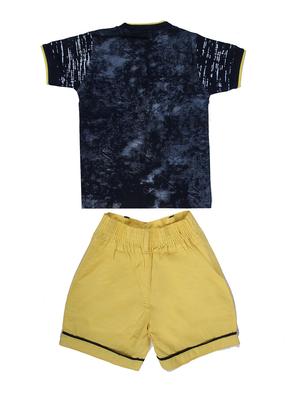 yellow cotton shorts set - 16428360 - Standard Image - 2