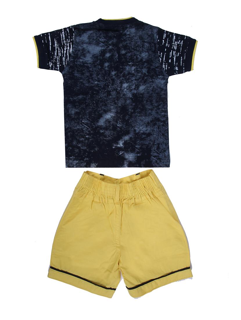 yellow cotton shorts set - 16428360 - Zoom Image - 2