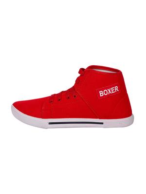 longwalk red canvas lace up sneakers - 16428521 - Standard Image - 2