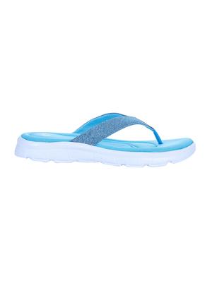 teal fabric slippers flip flops - 16429048 - Standard Image - 2
