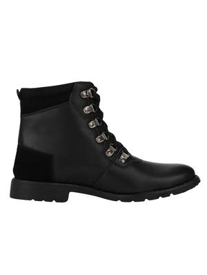 People black leatherette high ankle boots - 16429230 - Standard Image - 2