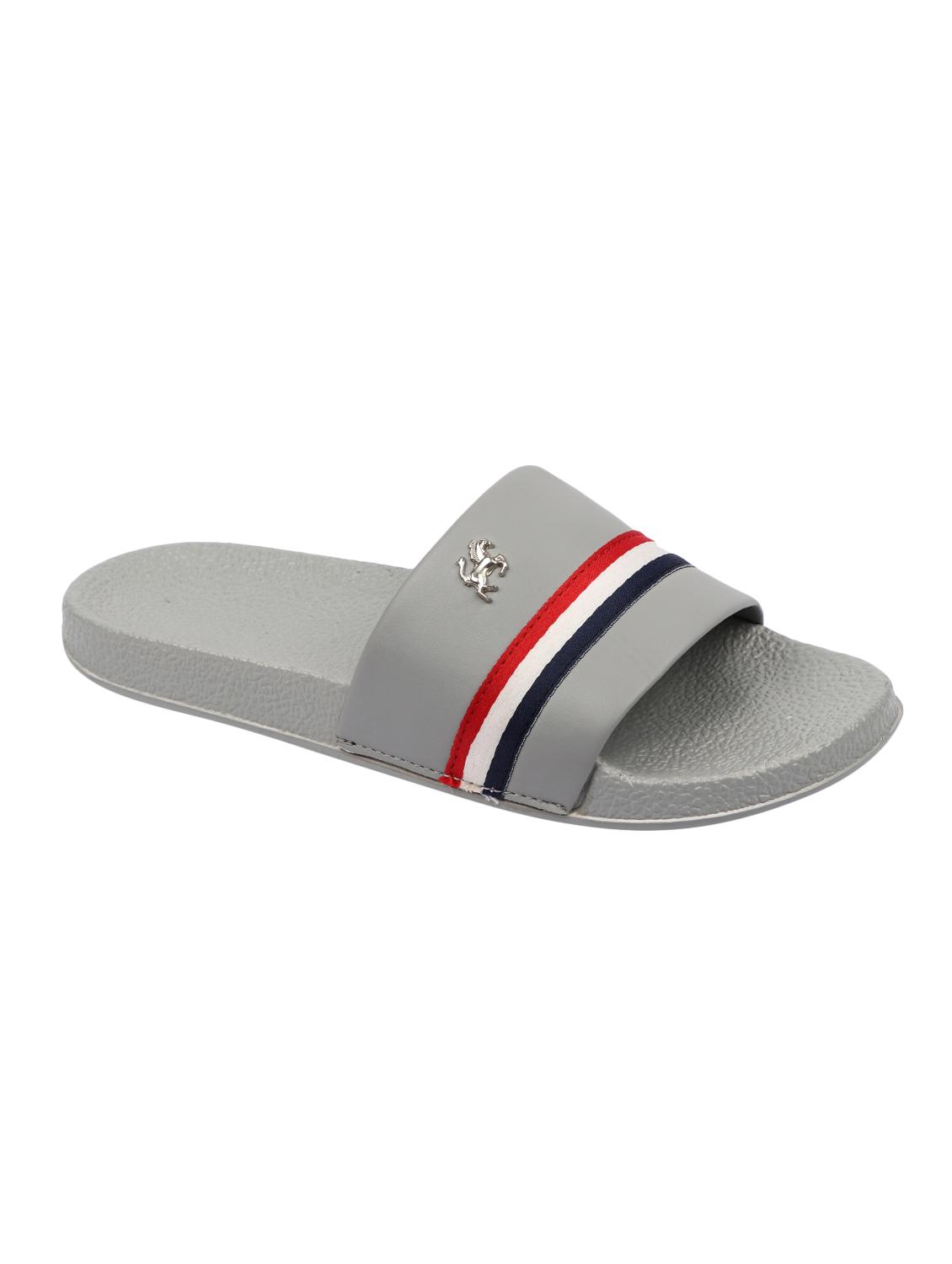 shoemate grey leatherette slip on flip flops - 16430425 - Zoom Image - 2