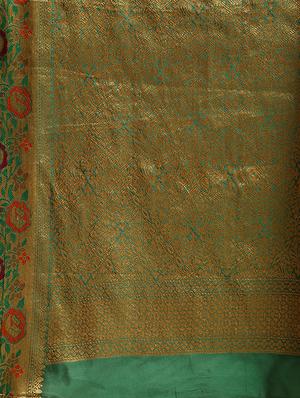 self-design banarasi saree with blouse - 16430695 - Standard Image - 5