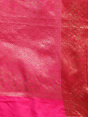 self-design banarasi saree with blouse - 16430700 - Standard Image - 5