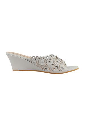 grey slip on wedges - 16431742 - Standard Image - 2