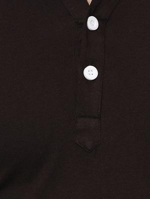 brown solid t-shirt - 16431936 - Standard Image - 5