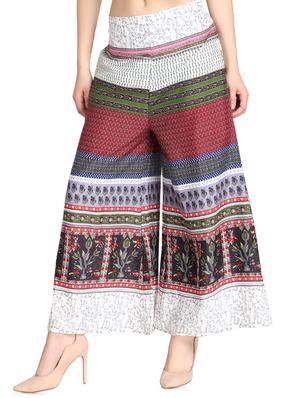printed flared palazzo - 16432749 - Standard Image - 2
