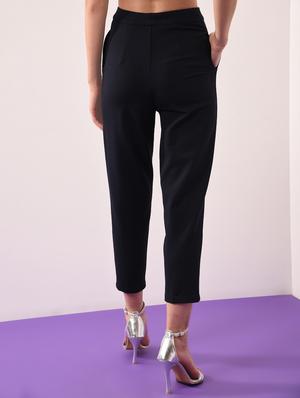 pocket detail flat front trousers - 16433519 - Standard Image - 2