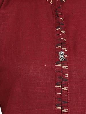 Solid straight kurta - 16434278 - Standard Image - 5