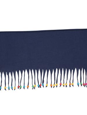 blue cotton blend short necklace - 16434514 - Standard Image - 2