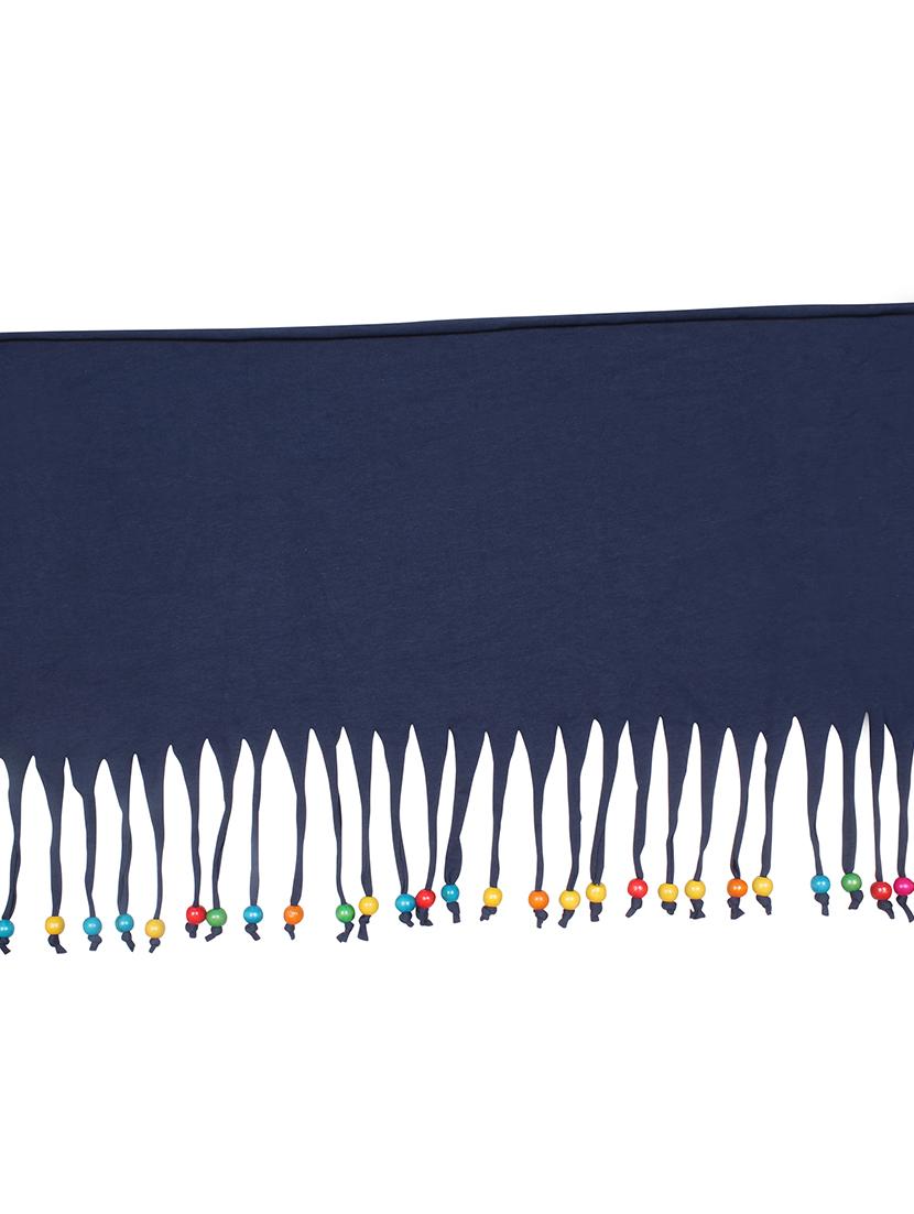 blue cotton blend short necklace - 16434514 - Zoom Image - 2