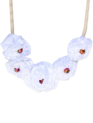 white satin short necklace - 16434574 - Standard Image - 2