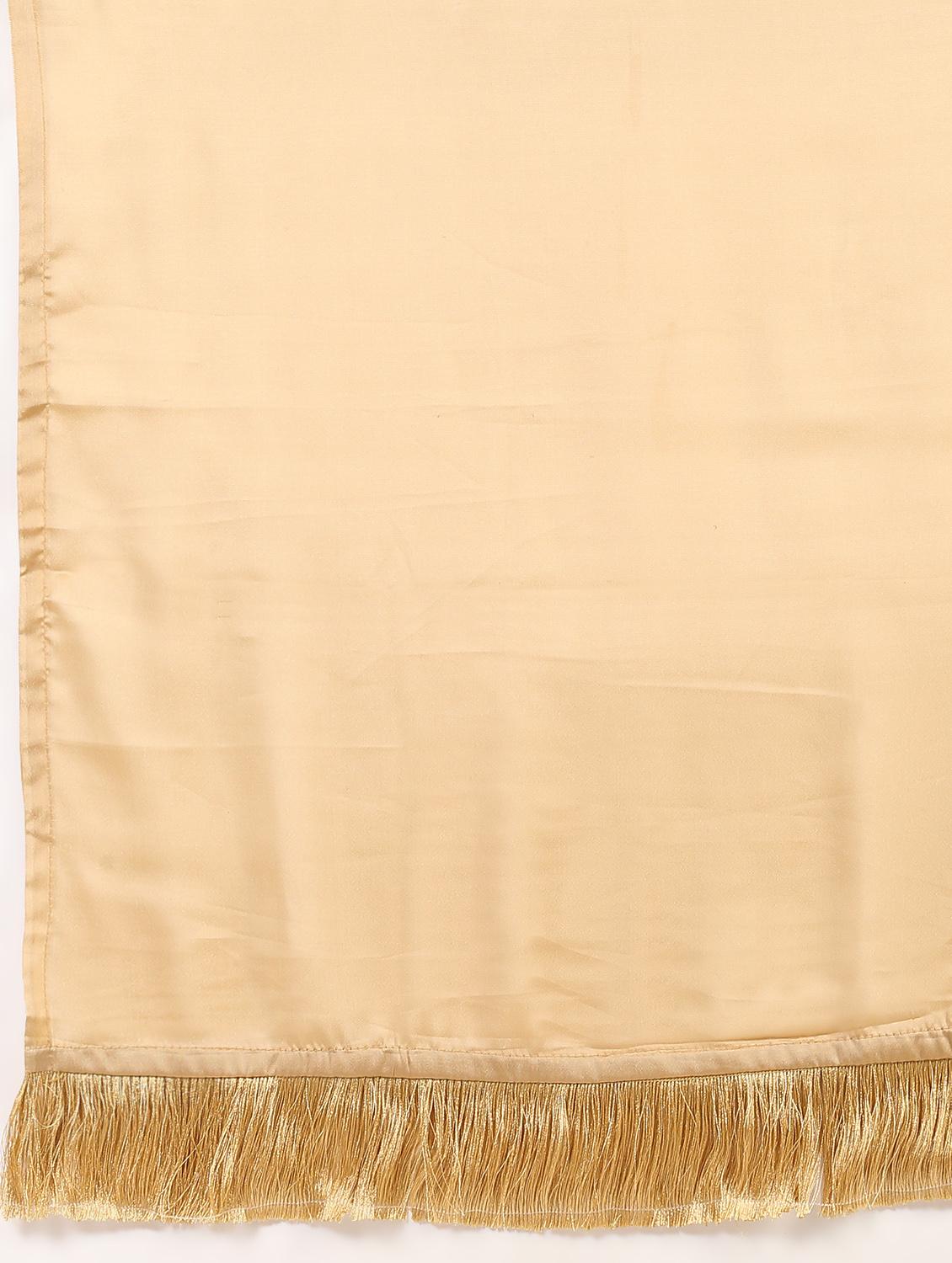 fringe border fusion saree with blouse - 16435250 - Zoom Image - 5