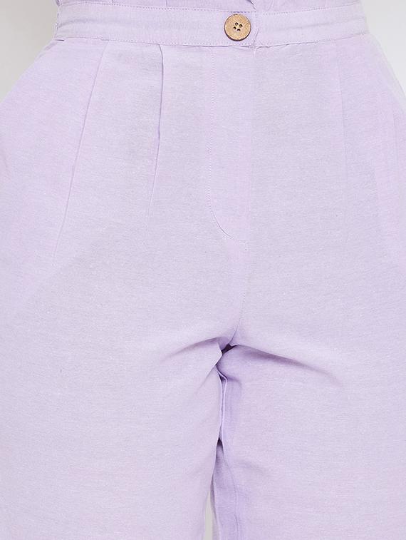 paper-bag waist pleated trouser - 16435655 - Zoom Image - 5