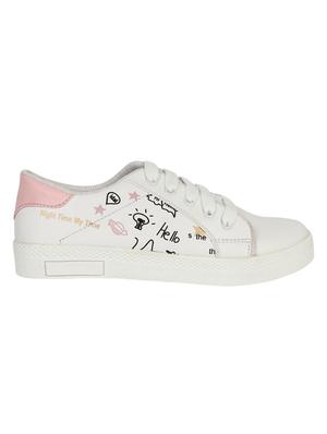 white lace-up sneakers - 16435715 - Standard Image - 2