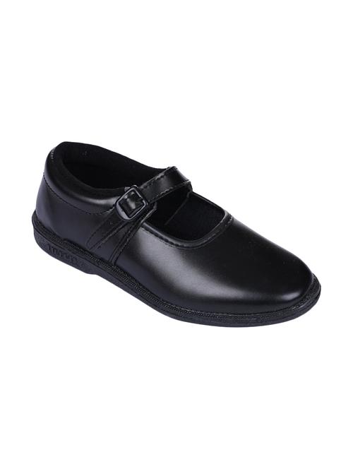 black leatherette ballerinas - 16435755 - Standard Image - 1