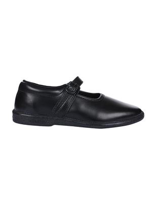 black leatherette ballerinas - 16435755 - Standard Image - 2