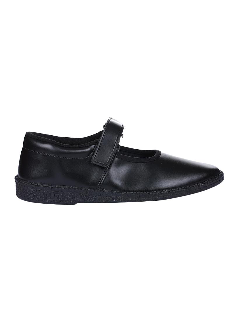 black leatherette ballerinas - 16435757 - Zoom Image - 2