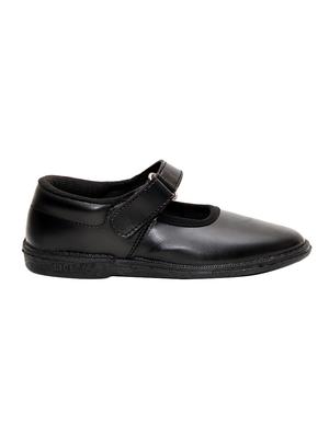 black leatherette ballerinas - 16435759 - Standard Image - 2