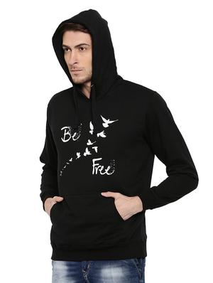 black chest print sweatshirt - 16435780 - Standard Image - 2