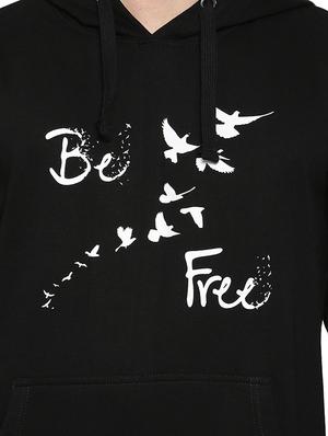 black chest print sweatshirt - 16435780 - Standard Image - 5