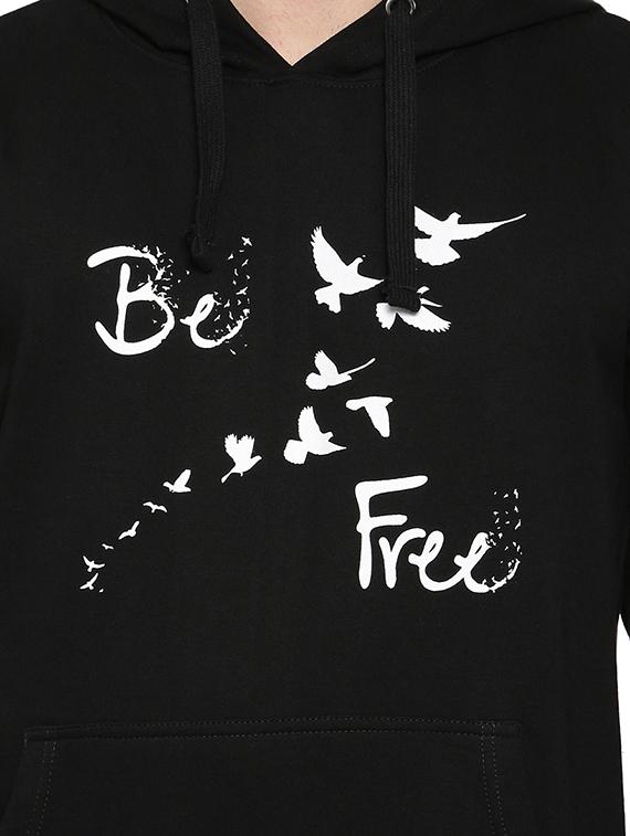 black chest print sweatshirt - 16435780 - Zoom Image - 5