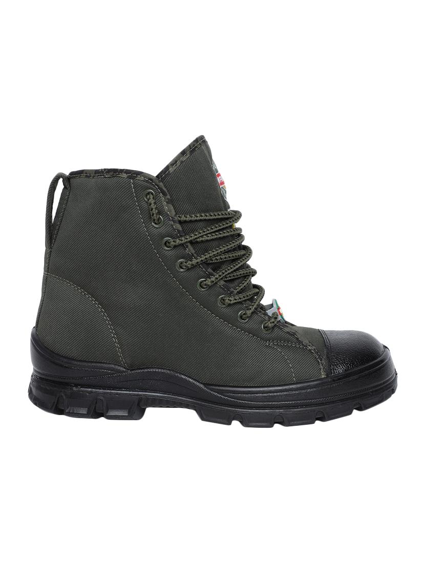 liberty green canvas high ankle boots - 16436239 - Zoom Image - 2