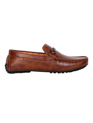duke tan leatherette slip on loafers - 16436771 - Standard Image - 2