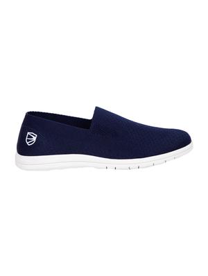 duke navy blue fabric slipons - 16436806 - Standard Image - 2