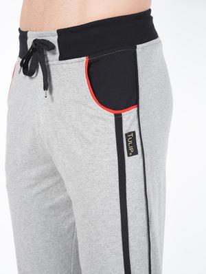 grey side striped full length track pant - 16437959 - Standard Image - 5