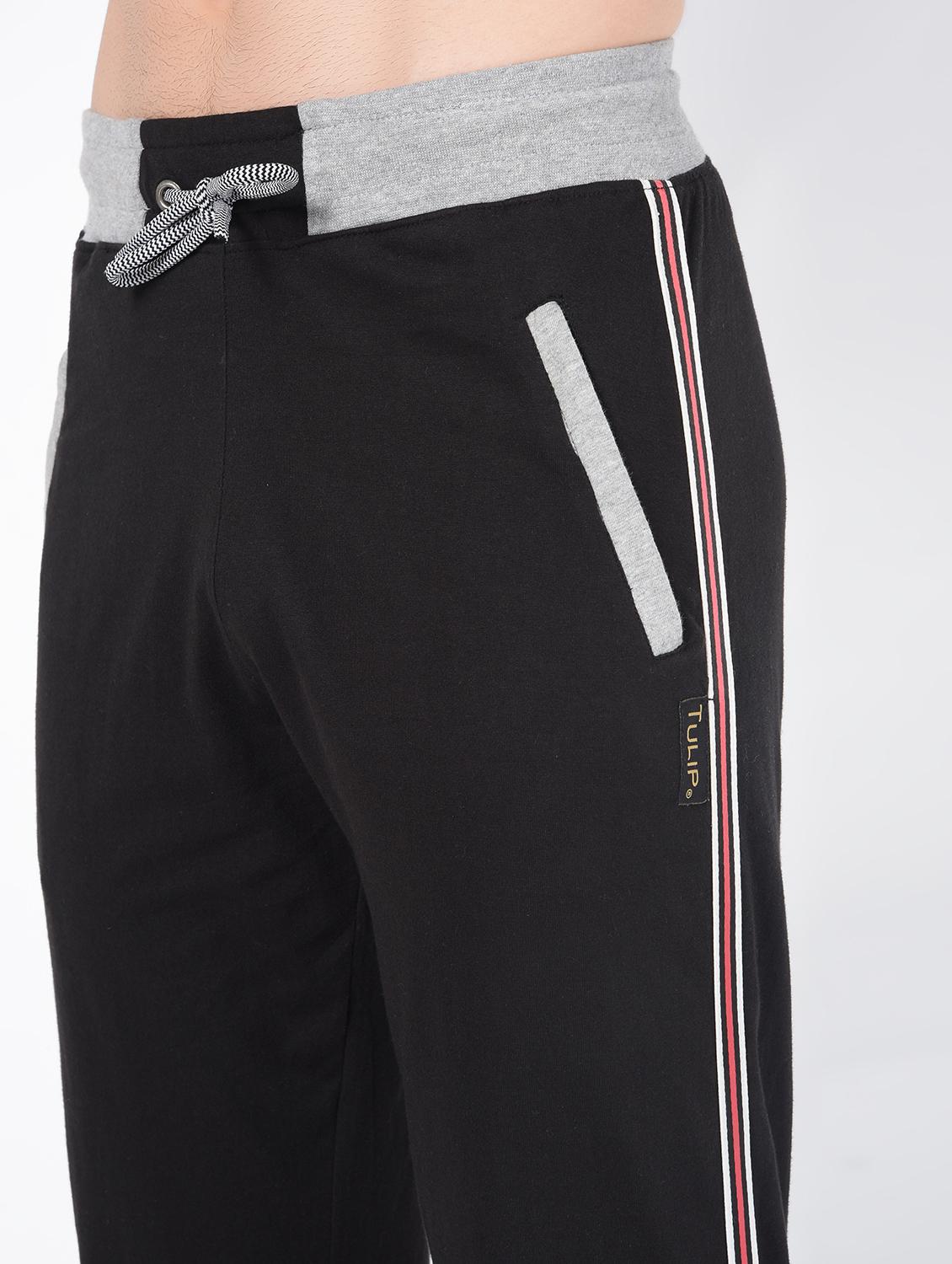 black side striped full length track pant - 16437961 - Zoom Image - 5