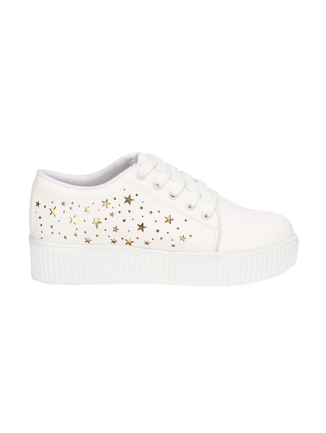 white lace-up sneakers - 16438068 - Zoom Image - 2