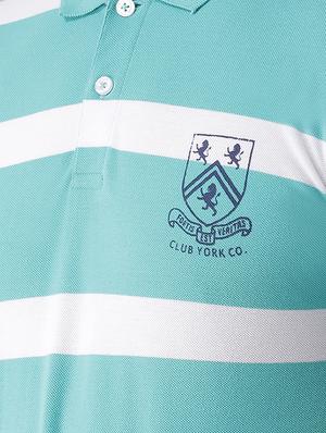 blue striped polo t-shirt - 16438103 - Standard Image - 5