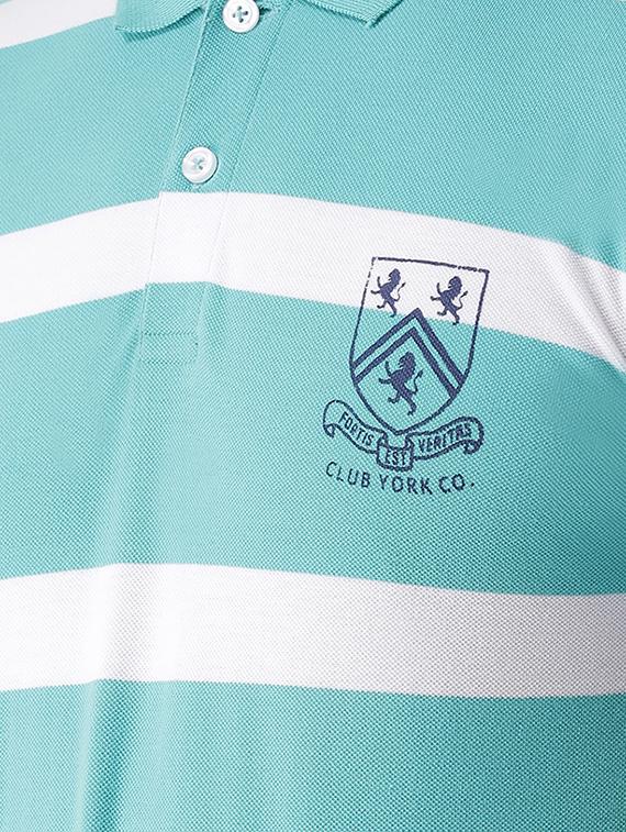 blue striped polo t-shirt - 16438103 - Zoom Image - 5