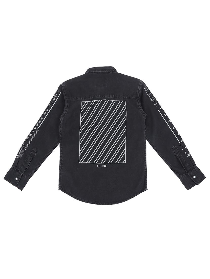black denim shirt - 16439221 - Zoom Image - 2