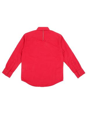 curved hem pocket patch shirt - 16439230 - Standard Image - 2
