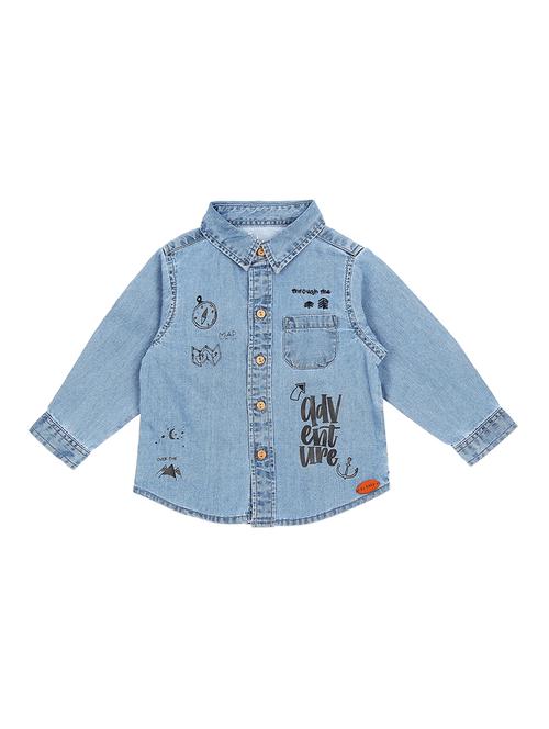 pocket patched quirky print shirt - 16439296 - Very Small Image - 1