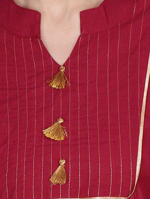 kaantha straight kurti - 16439552 - Standard Image - 5
