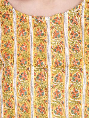 block printed a-line kurti - 16439558 - Standard Image - 5
